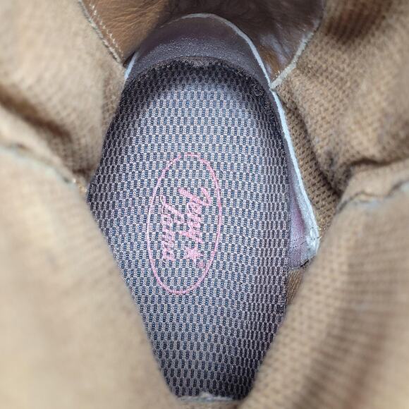 VTG Tony Lama Boots 10.5 Teny Tan Leather Western Rodeo Sneakers Tall T4854 RARE - Picture 13 of 15